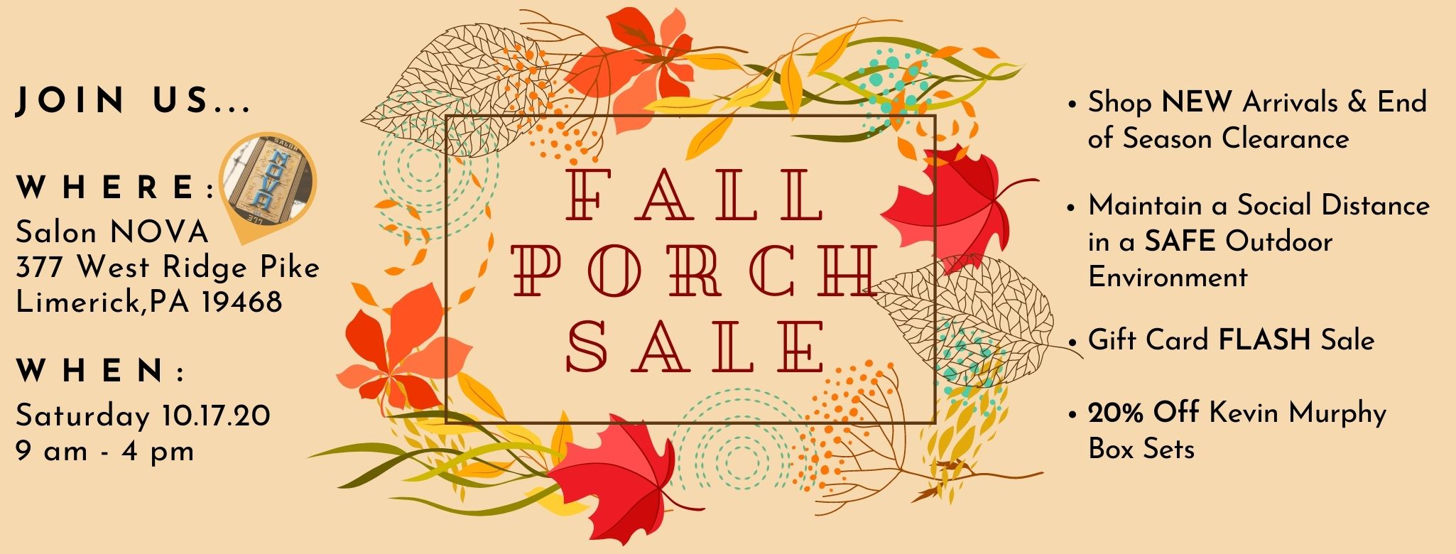 Porch Sale 10/17/20