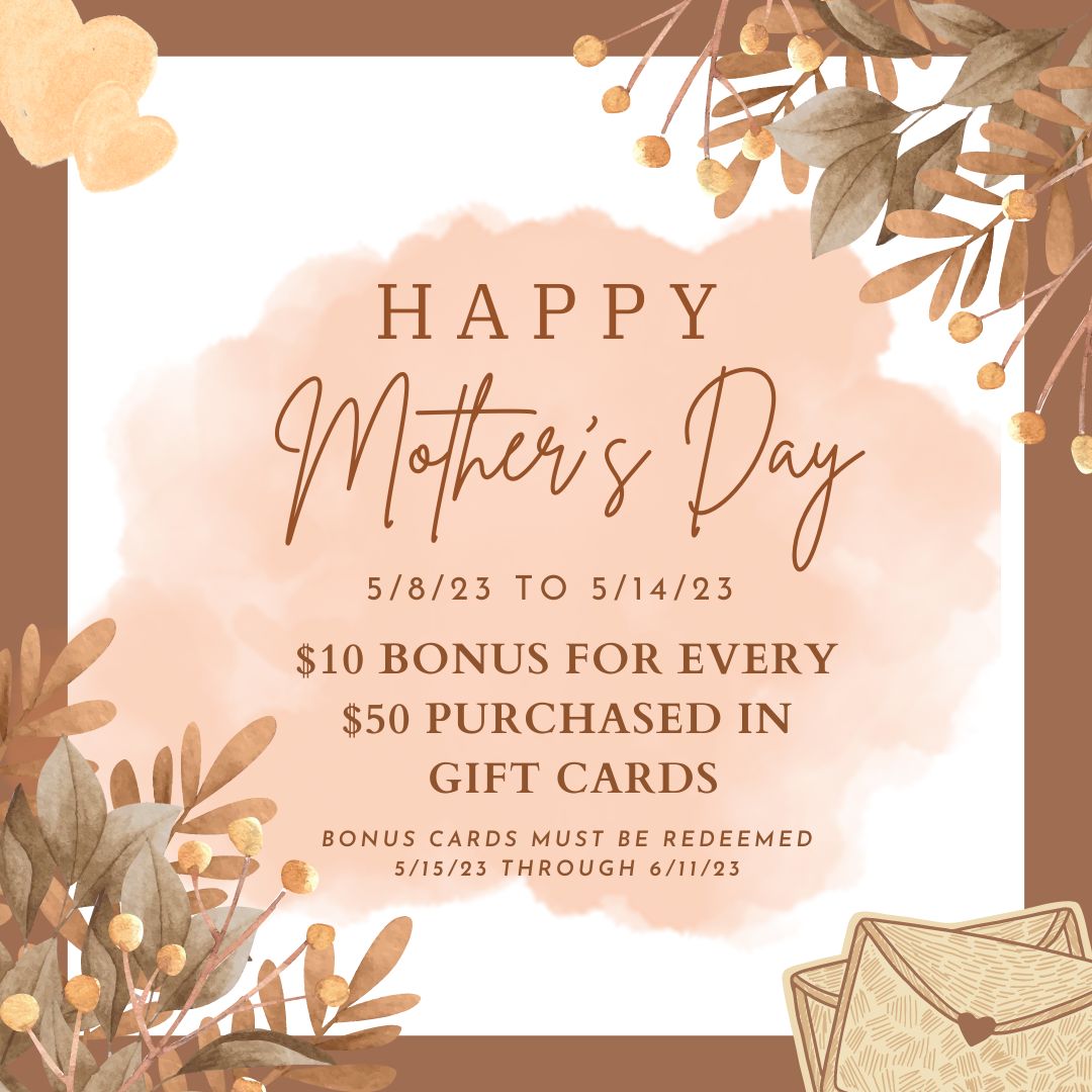 Mother’s Day Gift Card Sale